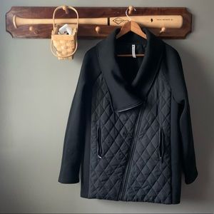 FABLETICS | NWOT Quilted Black Coat